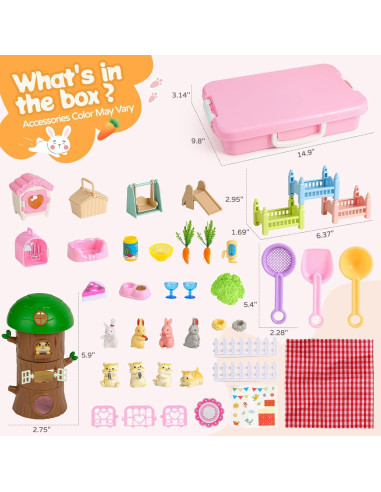 Kit Sensorial de Arena para Niños KNASON Conejo y Hámster