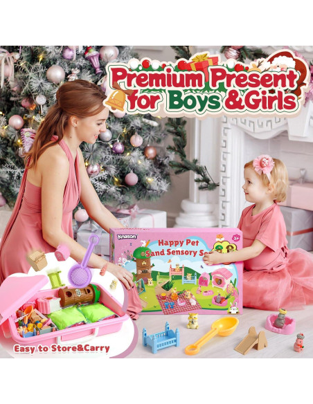 Kit Sensorial de Arena para Niños KNASON Conejo y Hámster Kit Sensorial de Arena para Niños KNASON Conejo y Hámster