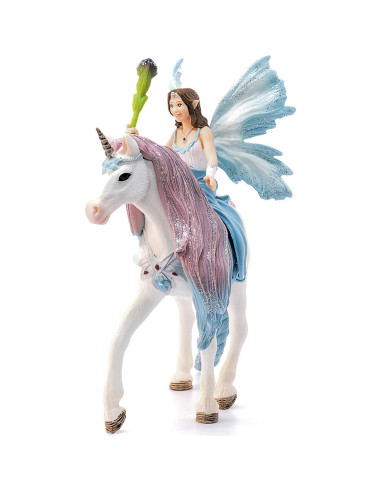 Schleich Hada Eyela con Unicornio Princesa - Juguete 3 Piezas
