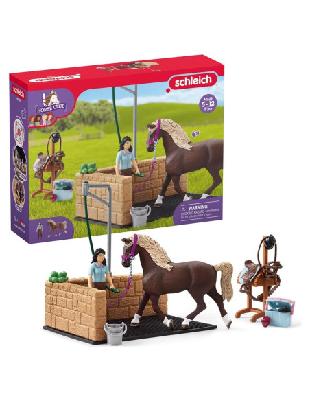 Juego de Lavado Ecuestre Schleich 19 Piezas para Niños