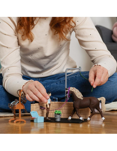 Juego de Lavado Ecuestre Schleich 19 Piezas para Niños