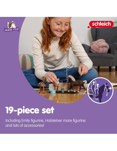 Juego de Lavado Ecuestre Schleich 19 Piezas para Niños