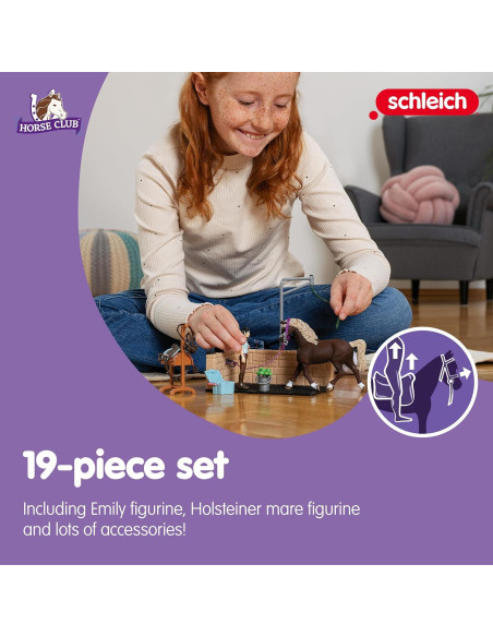 Juego de Lavado Ecuestre Schleich 19 Piezas para Niños