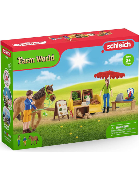 Juego de Granja Móvil Schleich Sunny Day con Muñecos y Animales