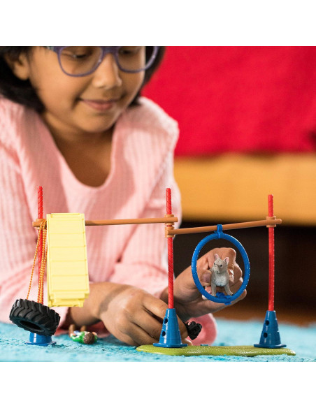 Set de Juego Schleich Farm World Agilidad Cachorros 14 Piezas