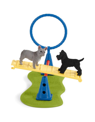 Set de Juego Schleich Farm World Agilidad Cachorros 14 Piezas