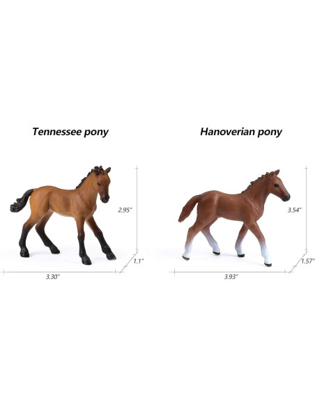 Set de 8 Figuras de Caballos UANDME - Juguetes Realistas