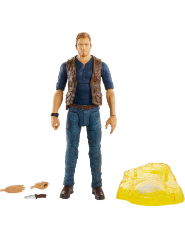 Figura de acción Owen Grady Jurassic World 15 cm articulada