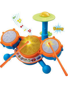 Set de Batería KidiBeats VTech Naranja 4 tambores y 9 melodías 2