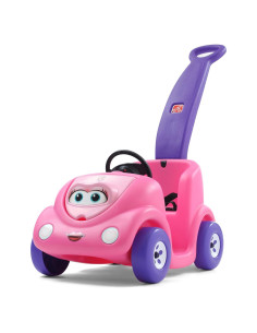 Coche de Montar Step2 para Niños Rosa con Cinturón y Claxon