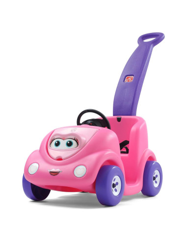 Coche de Montar Step2 para Niños Rosa con Cinturón y Claxon