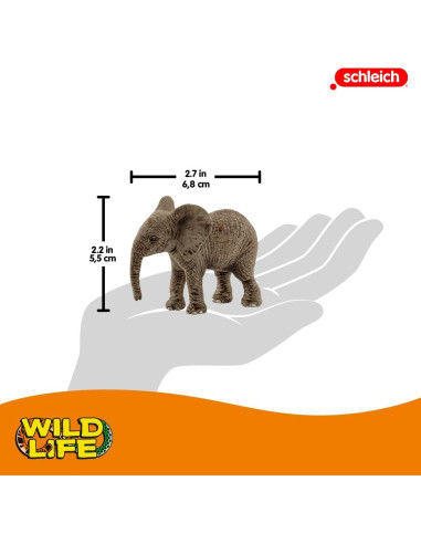 Figura Ternero Elefante Africano Schleich 6.86cm Juguete