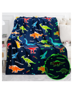 Manta Brillante Dinosaurio Jekeno 130x150 cm Suave