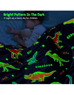 Manta Brillante Dinosaurio Jekeno 130x150 cm Suave 2