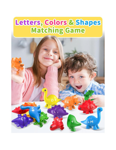 Juguetes Educativos Dinosaurios ABC 26PCS Walenty