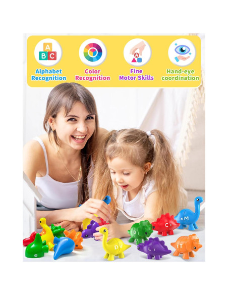 Juguetes Educativos Dinosaurios ABC 26PCS Walenty