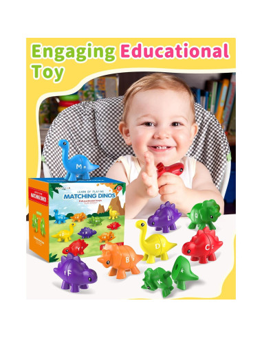 Juguetes Educativos Dinosaurios ABC 26PCS Walenty