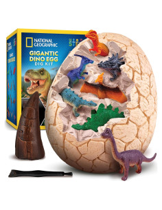 Kit Excavación Huevo Dinosaurio Jumbo National Geographic 12 Figuras