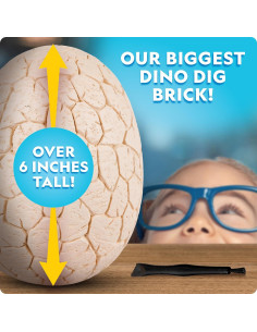 Kit Excavación Huevo Dinosaurio Jumbo National Geographic 12 Figuras 2