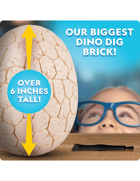 Kit Excavación Huevo Dinosaurio Jumbo National Geographic 12 Figuras