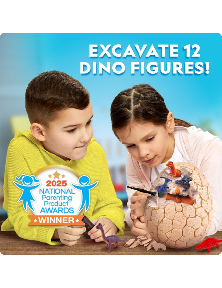 Kit Excavación Huevo Dinosaurio Jumbo National Geographic 12 Figuras