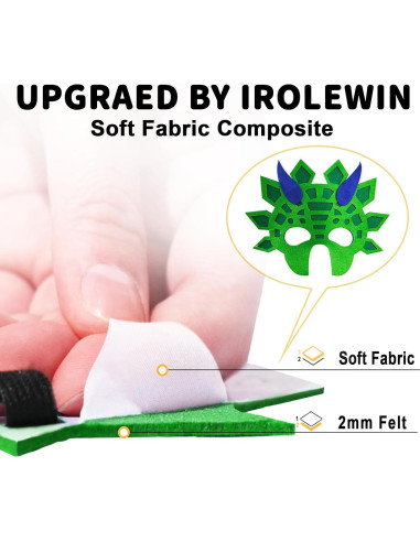 Disfraz de Dinosaurio iROLEWIN para Niños con Capa y Máscara