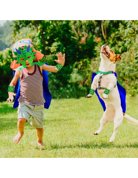 Disfraz de Dinosaurio iROLEWIN para Niños con Capa y Máscara