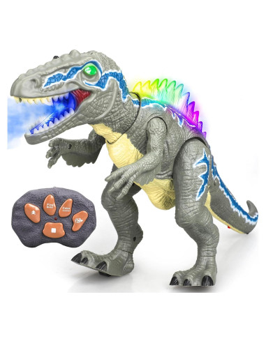 Dinosaurio Robot Control Remoto STEAM Life Velociraptor LED