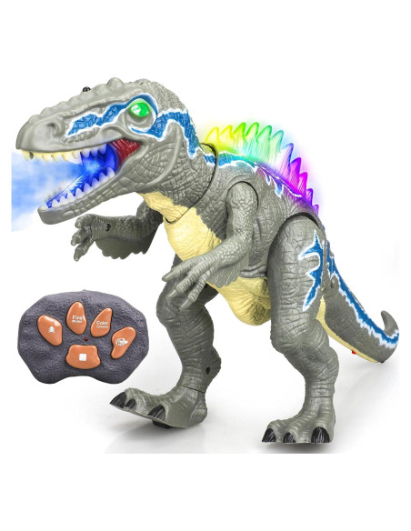 Dinosaurio Robot Control Remoto STEAM Life Velociraptor LED