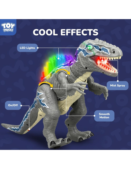 Dinosaurio Robot Control Remoto STEAM Life Velociraptor LED