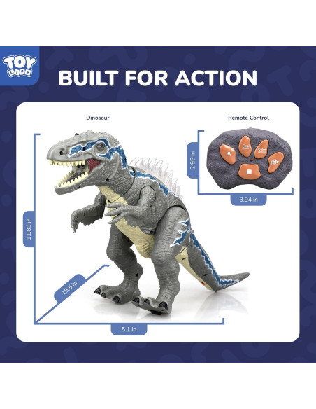 Dinosaurio Robot Control Remoto STEAM Life Velociraptor LED