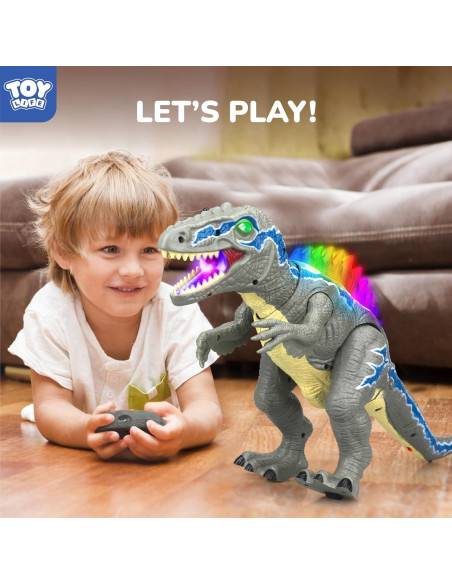 Dinosaurio Robot Control Remoto STEAM Life Velociraptor LED