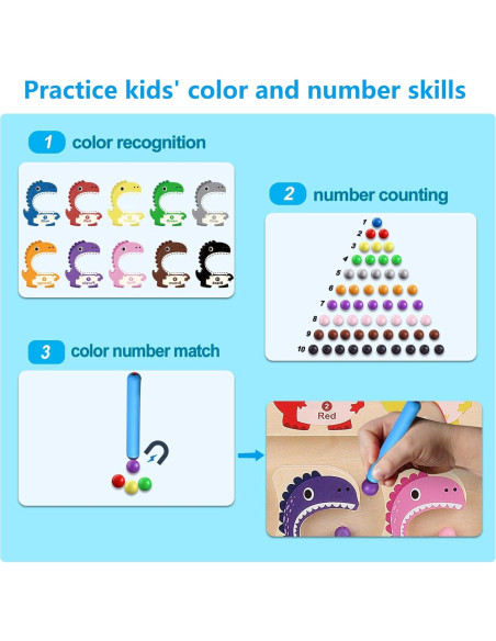 Rompecabezas Magnético Montessori FURNIZONE Dinosaurios 3-4 Años