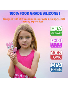 Collares Masticables LeeYean 6 Piezas Silicona Sensorial 2