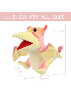 Títere de Mano Dinosaurio JUSTQUNSEEN Juguete para Niños 2