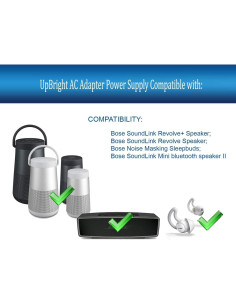 Cargador para altavoces Bluetooth Bose SoundLink Mini II y Revolve 2