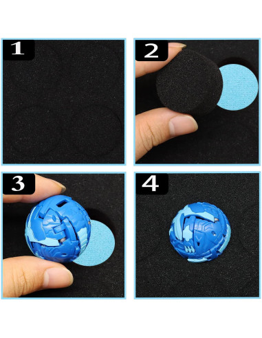 Caja de Almacenamiento FCDYLBD 42 para Juguetes Bakugan Azul