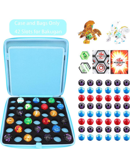 Caja de Almacenamiento FCDYLBD 42 para Juguetes Bakugan Azul