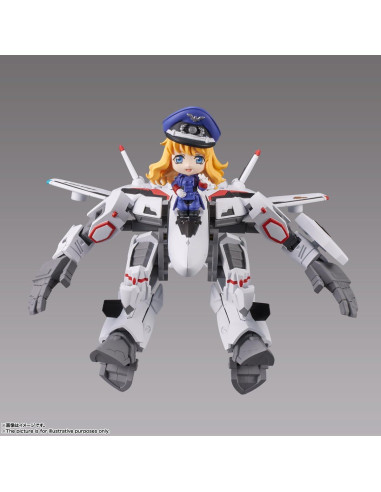 Figura Coleccionable Bandai Macross VF-25F con Sheryl