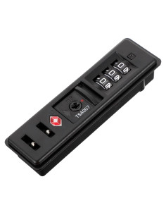 Candado de Combinación WRITWAA Aprobado por TSA Negro 9.5x2.6cm