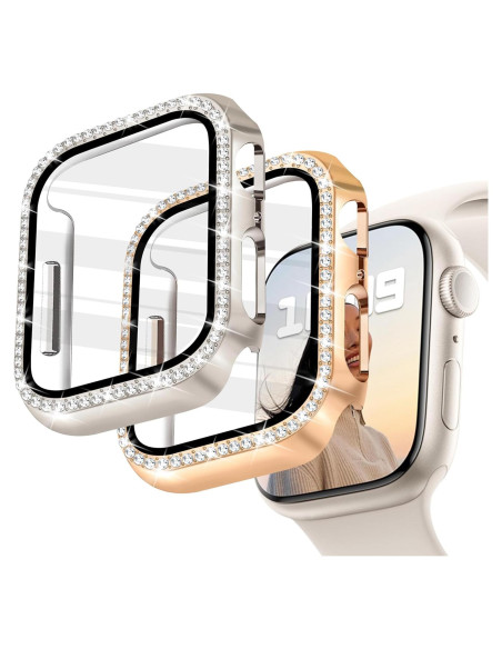 Funda Brillante JR.DM con Protector para Apple Watch 40mm Funda Brillante JR.DM con Protector para Apple Watch 40mm