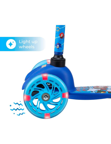 Scooter Voyager Sonic 3 Ruedas con Luces LED 2,08 kg