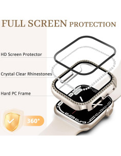 Funda Brillante JR.DM con Protector para Apple Watch 40mm 2