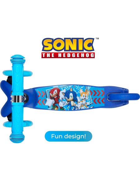 Scooter Voyager Sonic 3 Ruedas con Luces LED 2,08 kg