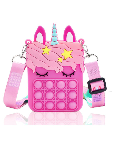 Juguete Fidget Pop Unicornio Civan Mini Rosa 13.5x8.5cm