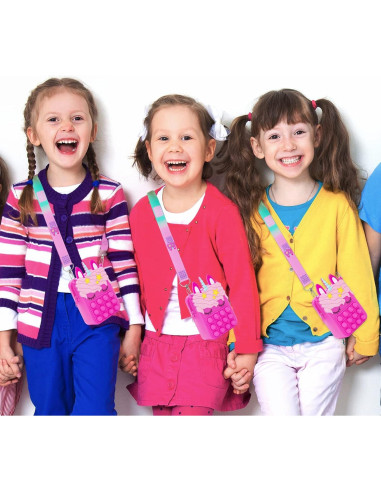 Juguete Fidget Pop Unicornio Civan Mini Rosa 13.5x8.5cm