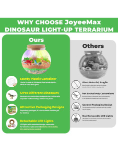 Kit Terrario Iluminado de Dinosaurios - Juguete DIY 5-12 Años 2