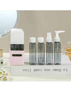 Juego de Botellas de Viaje 4 en 1 BJGZ-HC 240ml Rosa 2