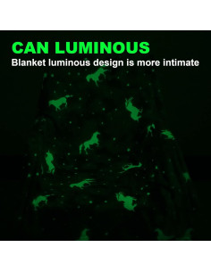 Manta Unicornio Brillante SALIMAH 152x127 cm Suave 2