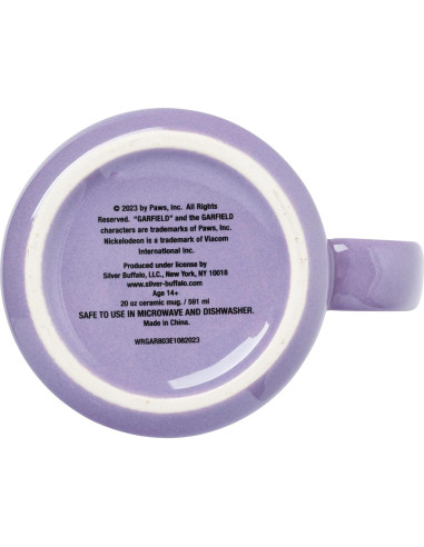 Taza Camper Cerámica Silver Buffalo Garfield y Odie 591ml